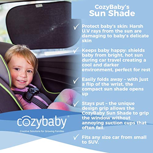 CozyBaby 2-Pack Nap Árnyékban a Baba, Autó, Utazás – Védi a Kisbabát a Zord Nap Sugarai Alatt, Autó, Utazás, egy Boldog, s Pihent Baba.
