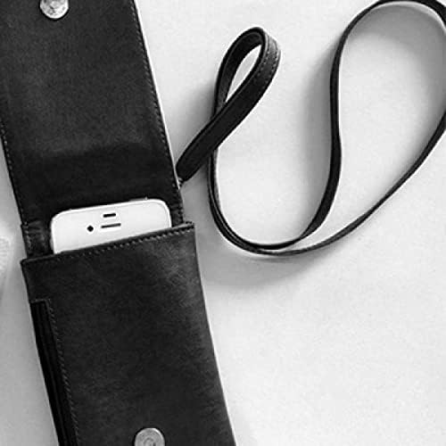 Béka Fekete-Fehér Állat Phone Wallet Pénztárca Lóg Mobil Tok Fekete Zseb