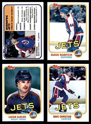 1981-82 Topps Winnipeg Jets Csapat készen áll Winnipeg Jets-Hockey (Set) NM Jets-Hoki