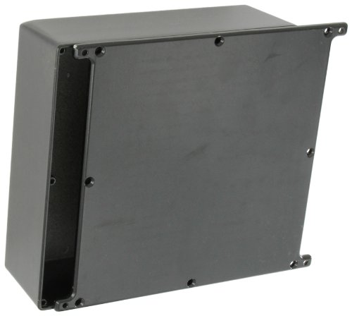 BUD Iparágak CU-5478-B nyomásos öntéses Alumínium Econobox 7.5 L x 7,5 W x 2.62 H, Fekete