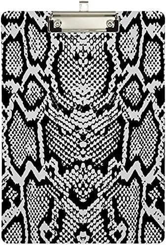 Naanle Kígyó Python Bőr Print Custom Akril Vágólapra Ezüst Alacsony Profil Klip, Dekoratív a Diákok, az Irodában, az Iskola, a