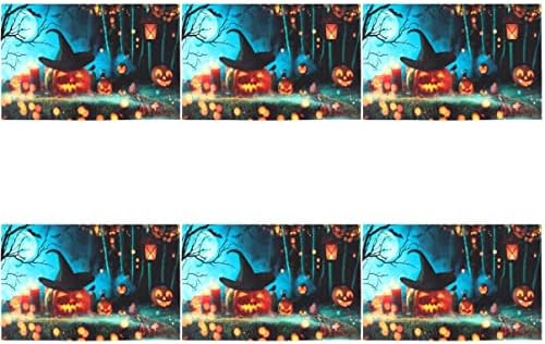 6db, Mint Témájú Látható Bat Jack Sütőtök Fotó Háttér Háttér Ünnepi Medál Ház Horror Erdő Lámpás Fotózás Falon Kék Tök Hátterekkel,