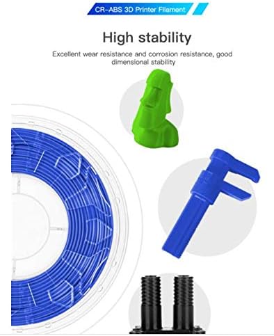 Creality ABS 3D-s Nyomtató Végtelen 1.75 mm - Fekete | 1Kg Spool (2.2 Kg) | Dimenziós Tolerancia ±0,03 mm | Illik Leginkább FDM Nyomtató