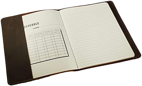 Rusztikus Ridge Bőr Újratölthető Bőr Összetétele Notebook Notebook Fedele - Összetétel Könyv Fedelét (Évjárat Barna)
