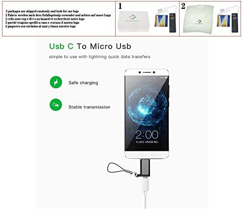 USB-C Típusú Férfi-Micro USB-Női Adapter USB-C-Típusú Támogatás OTG a Xiaomi 4C /LeTV /Huawei /HTC Szuper LG Tablet,Arany