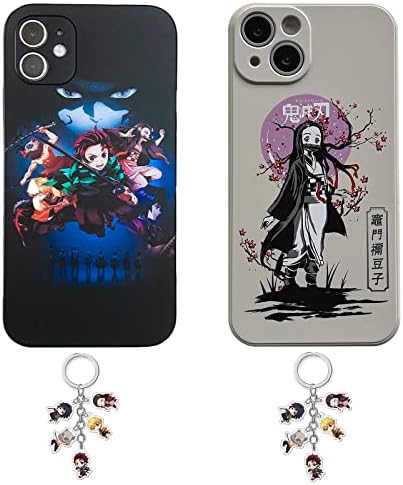 IMUNHMP Anime Telefon Esetében Kompatibilis az iPhone 11,Anime Telefon tok iPhone 12/13/Xr,a Kulcstartó