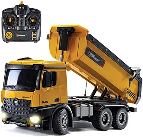 Top Verseny Távirányító Építési Dump Truck Játék - Távirányító billencs Építési Játék Jármű, nagy teljesítményű Fém & Műanyag Építőipari Teherautó