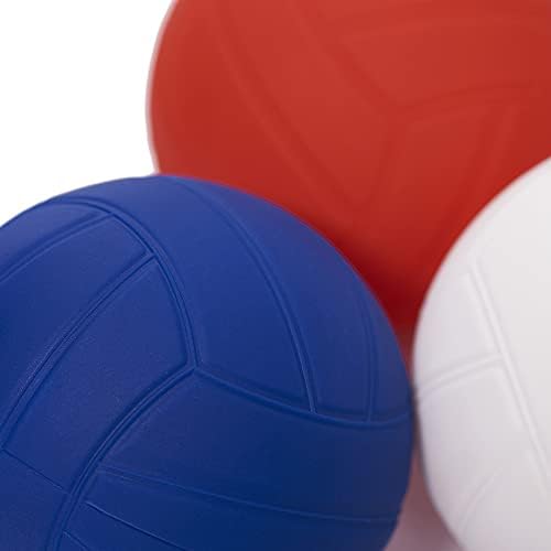 Viminston Roundnet Labdát Cserélhető Versenyképes Golyó Mini Röplabda 3-Pack (Piros,Fehér,Kék) a Szivattyú