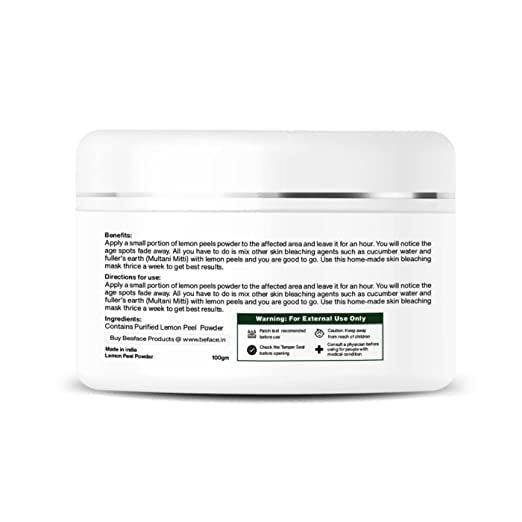 XONA citromhéj Por A Szembe Bőr | Bio & Kémiai Ingyenes Bőr/Arc Tisztító por | Pure & Natural Arcát Csomag (Nimbu Chilka Por)
