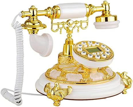 Retro Design, Asztal Telefon Vintage Dekoratív Telefon Vintage Antik Vezetékes Vezetékes Telefon, Otthoni Iroda Telefonszáma (I)