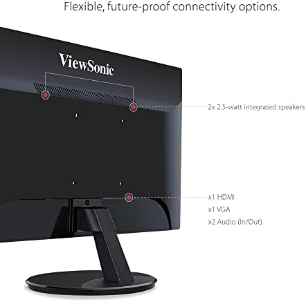 ViewSonic VA2259-SMH 22in IPS 1080p HDMI keret nélküli LED Monitor (Felújított)
