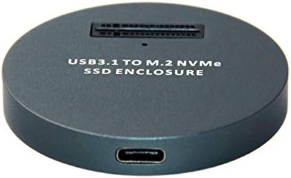Cablecc USB 3.1 USB-C NVME M-Key M. 2 NGFF SSD Külső PCBA Conveter Adapter Függőleges Típusú, Fekete Színű