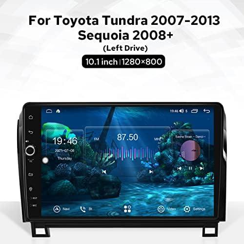 Joying Android 10 érintőképernyő Autó Sztereó 10.1 Inch fejegység Toyota Tundra 2007-2013 & Toyota Sequoia 2008-2018 Rádió Támogatja a Vezeték