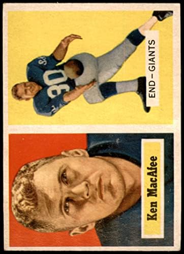 1957 Topps 144 Ken MacAfee New York Giants-FB (Foci Kártya) EX Óriások-FB Ohio St.