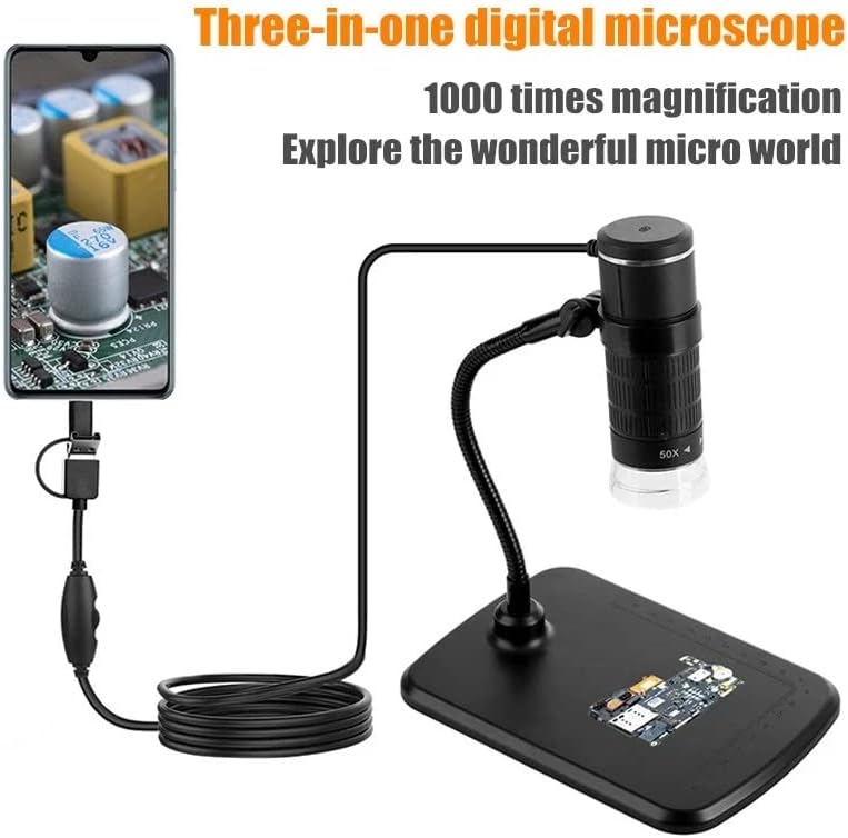 CXDTBH 1000-Digitális Mikroszkóp 1080P nagy Felbontású Mikroszkóp Okos Telefon, Kamera, Videó PCB Hegesztés Diavetítés Megtekintése stb.