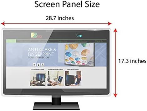 EZ-Pro képernyővédő fólia Adatvédelmi Képernyő Panel 32 hüvelyk (Képernyő Átlósan Mérve) Számítógép, Monitor, Anti Kék Fény, Könnyű