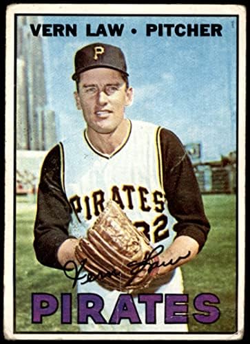 1967 Topps 351 Vern Törvény Pittsburgh Pirates (Baseball Kártya) FAIR Kalózok