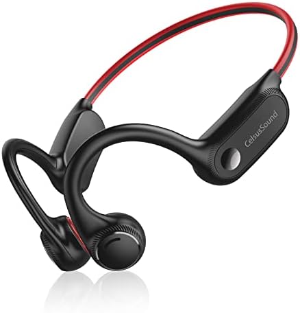 CelsusSound csontvezetéses Fejhallgató, Nyitott Fül Bluetooth 5.2 Sport Fejhallgató akár 10H Játékidő, Beépített Mikrofon,