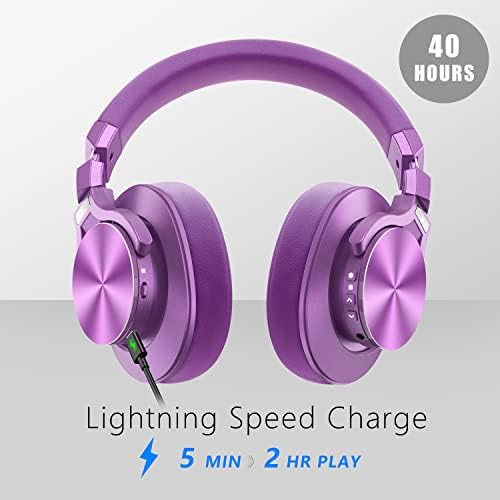 Srhythm NC75 Pro zajszűrő Fejhallgató Bluetooth V5.0 Vezeték nélküli 40Hours Játékidő Vége Ear Headset Csomag Kényelmes, Puha Aludni