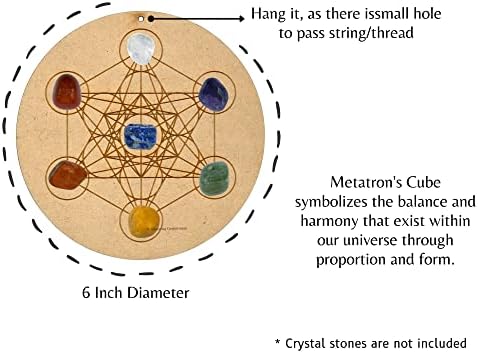 A Csodálatos Drágakő 6 Metatron Kocka Szent Geometria Wall Art Cum Kristály Rács Mandala Fa Wall Art A Meditáció Pedig Lakberendezés