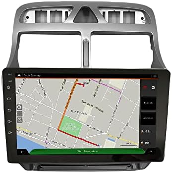 Android 10 Autoradio Autós Navigációs Sztereó Multimédia Lejátszó, GPS, Rádió, 2.5 D érintőképernyő forPeugeot 307 2002-2013