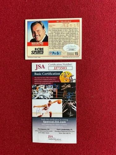1989, Dick Butkus, Dedikált (SZÖVETSÉG) PRO SET Trading Card (Vintage) - Dedikált NFL Labdarúgó-Kártyák