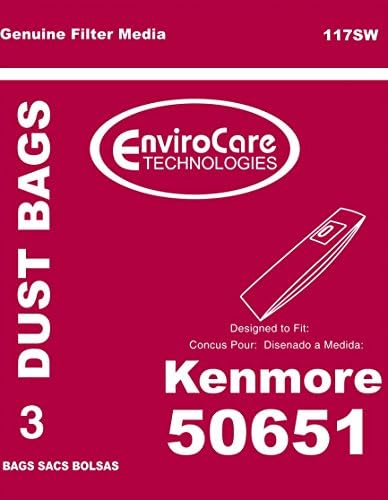 EnviroCare Csere Porszívó porzsákok, hogy illeszkedjen Kenmore Típus L 50651 Függőleges 3 Pack
