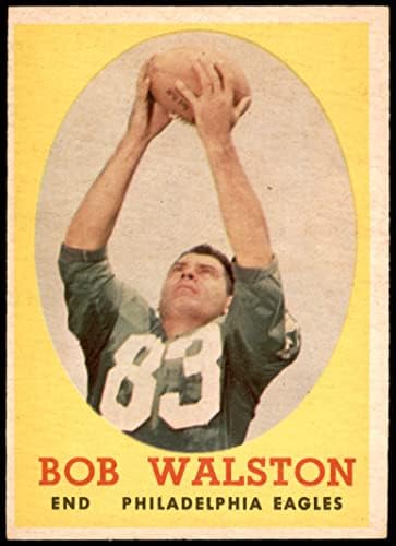 1958 Topps 87 Bob Walston Philadelphia Eagles (Foci Kártya) EX Sasok Grúzia