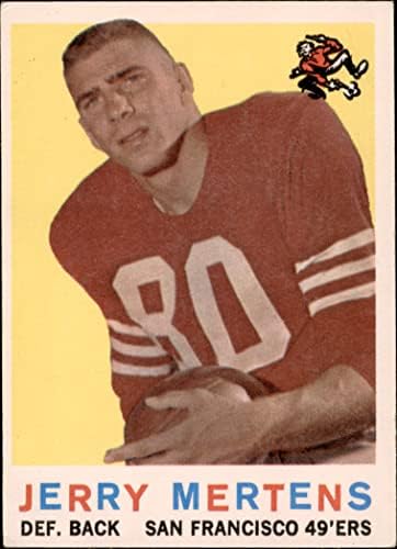 1959 Topps 42 Jerry Mertens San Francisco 49ers (Foci Kártya) Dean Kártyák 5 - EX 49 -