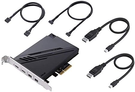 ASUS ThunderboltEX 4 Intel® Thunderbolt™ 4 JHL 8540 Vezérlő, 2 USB-C-Típusú Port, akár 40 gb-os/s bi-Directional Sávszélesség, DisplayPort