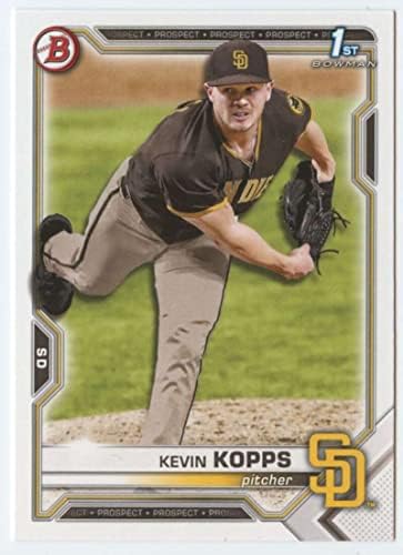 2021 Bowman Tervezet BD-7 Kevin Kopps RC Újonc San Diego Padres MLB Baseball Trading Card