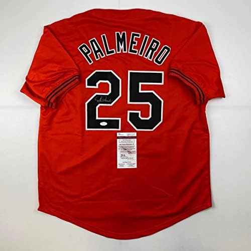 Dedikált/Aláírt Rafael Palmeiro Baltimore Narancs Baseball Jersey SZÖVETSÉG COA