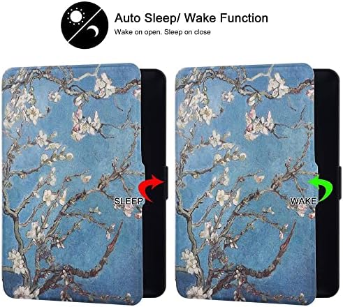 Minden esetben-Új Kindle Paperwhite (10 Generáció, a 2018-as Kiadás) - Prémium Könnyű PU Bőr Borító Auto Sleep/Wake Kindle