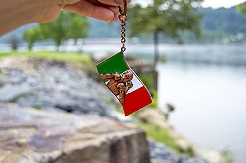 mma_merchandise Canelo Alvarez kulcstartó Saul Boksz Mexikói Zászló,Többszínű,Közepes