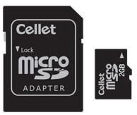 Cellet MicroSD 2GB Memória Kártya Motorola Elragadtatás VU30 Telefon SD Adapter.