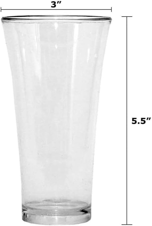 Stevinus Törhetetlen Műanyag vizes Poharat 10oz, Tiszta & Könnyű Üveg Meghatározott Gyümölcslé Italok & Koktél, turmix, coldcoffee, sör (6 szemüveg)