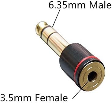 VSKEY [3Pack Sztereó (1/4 Hüvelyk) 6.35 mm-es Férfi 3.5 mm-rel (1/8 hüvelyk) Női Sztereó Audio Adapter Fejhallgató Erősítők,AMPMixing