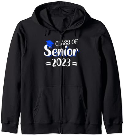 Senior 2023 Érettségi 2023 Osztály 2023 Zip Kapucnis