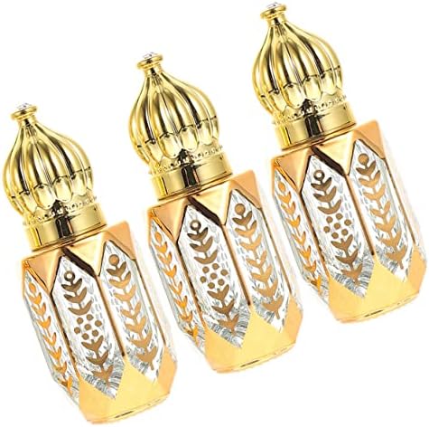Healifty 9 Db illóolaj Palackozás Utazási Parfümös Üveg Görgős Parfüm Újratölthető Roll-on Üveg Parfüm, illóolaj Adagoló Görgő Arany