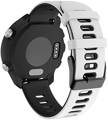 DAIKMZ Szilikon Watchband a Garmin Forerunner 245 245M 645 óraszíj Karszalag a Garmin Vivoactive 3 Watchband (Szín : Fehér, Fekete, Méret