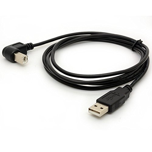 1,5 M-USB-Nyomtató Adapter Kábelek 90 Fokos USB 2.0 EGY Férfi B Fel Szög Dugó Átalakító Vezető 480Mbps nagysebességű Adapter Szkenner