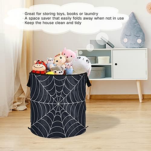 Halloween pók felugró Szennyesben Fedő Összecsukható Tároló Kosár Összecsukható Szennyesét Utazási Hotel, gyerek Szoba