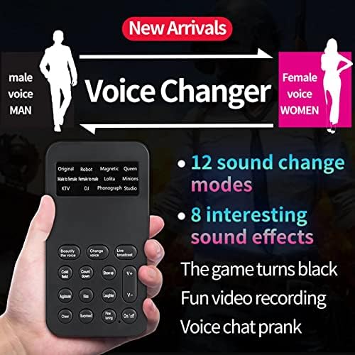 XXXDXDP hanghatások Egyetemes Voice Changer Szerencsejáték Telefon Külső Hívás Kapaszkodó Adapter a Készülék Vicces Hordozható Audio
