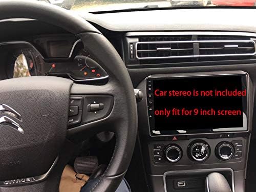 9 inch autórádió Fascia Keret Citroen C4 -2018 DVD-GPS Navi Játékos Panel Dash Kit Telepítés Sztereó Keret Trim Előlap