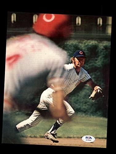 Ron Santo PSA DNS-Cert Aláírt Vintage 8x10 Fotó Autogramot Cubs - Dedikált MLB Fotók