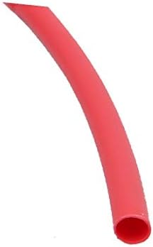 X-mosás ragályos Poliolefin Hő Zsugorodó Cső vezetékek Hüvely 1 Méter Hosszúságú, 1.5 mm, Belső Átm Piros(Tubo de poliolefina termocontraíble