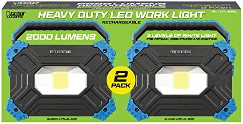 Feit Elektromos nagy teljesítményű LED-es munkalámpa 2000 Lumen 2 Pack