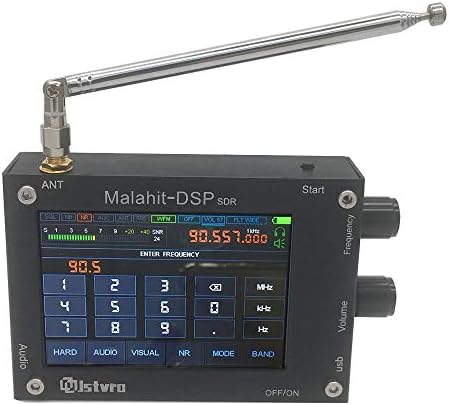 50KHz-2 ghz-es Malahit DSP SDR Vevő Regisztrált SONKA Szép Hang, 3,5 Inch LCD-Képernyő Megérintésével