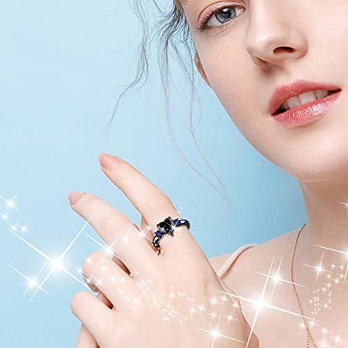 Esküvő & Eljegyzési Gyűrűk, a Nők mind Európai, mind Amerikai Szív Gyűrű Galvanizáló Fekete Kéz Ékszerek