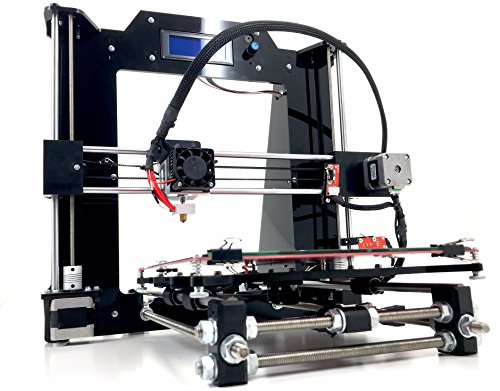 REPRAPGURU DIY RepRap Prusa I3 V2 Fekete 3D-s Nyomtató Kit A Fröccsöntött Műanyag Alkatrészek USA Cég